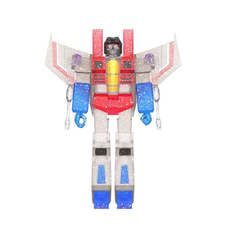 Super7 Transformers ReAction Ghost of Starscream (Translucent Glitter) 3.75-in Action Figure Wave 08