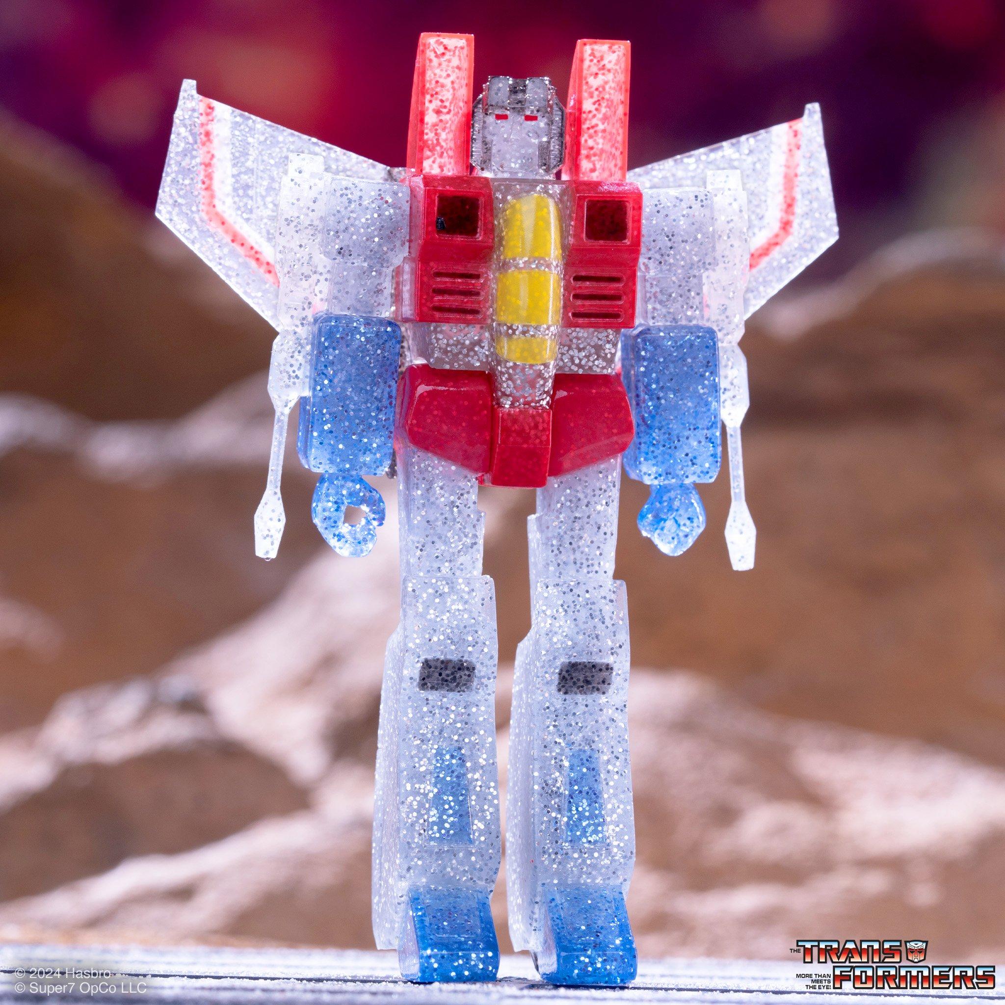 Super7 Transformers ReAction Ghost of Starscream (Translucent Glitter) Action Figure Wave 08