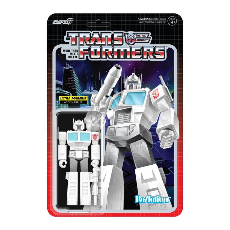 Super7 Transformers ReAction Optimus Prime (Ultra Magnus) 3.75-in Action Figure Wave 08