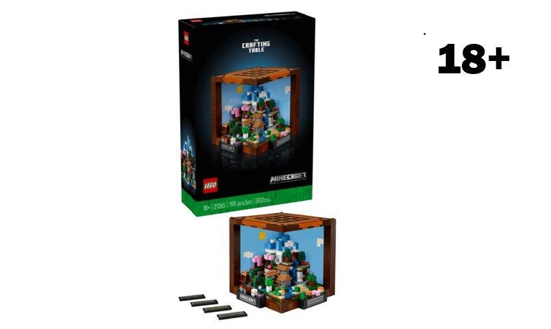 LEGO Minecraft The Crafting Table Building Set 21265 (Ages 18+)