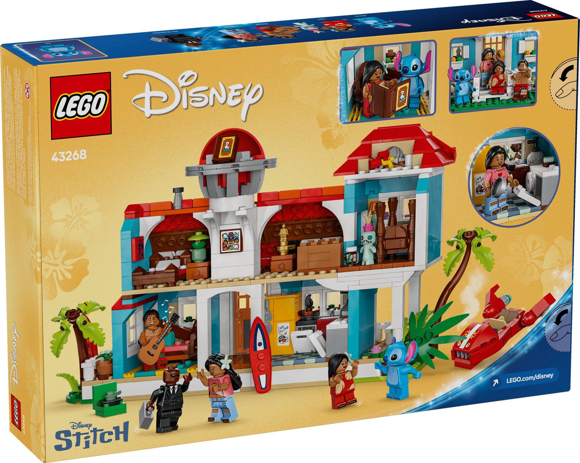 LEGO Disney Classic Lilo and Stitch Beach House Building Set 43268