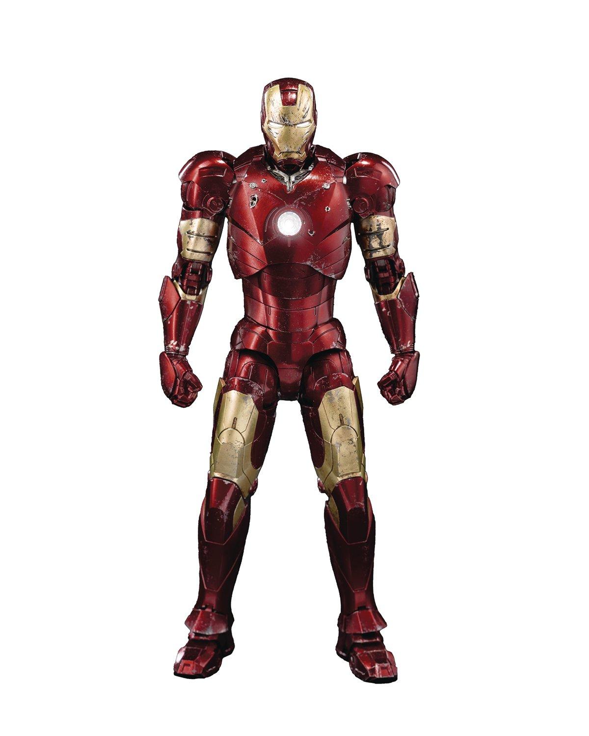 Marvel Studios Infinity Saga Deluxe Iron Man Mark 3 Battle Damage 6.9-In Action Figure