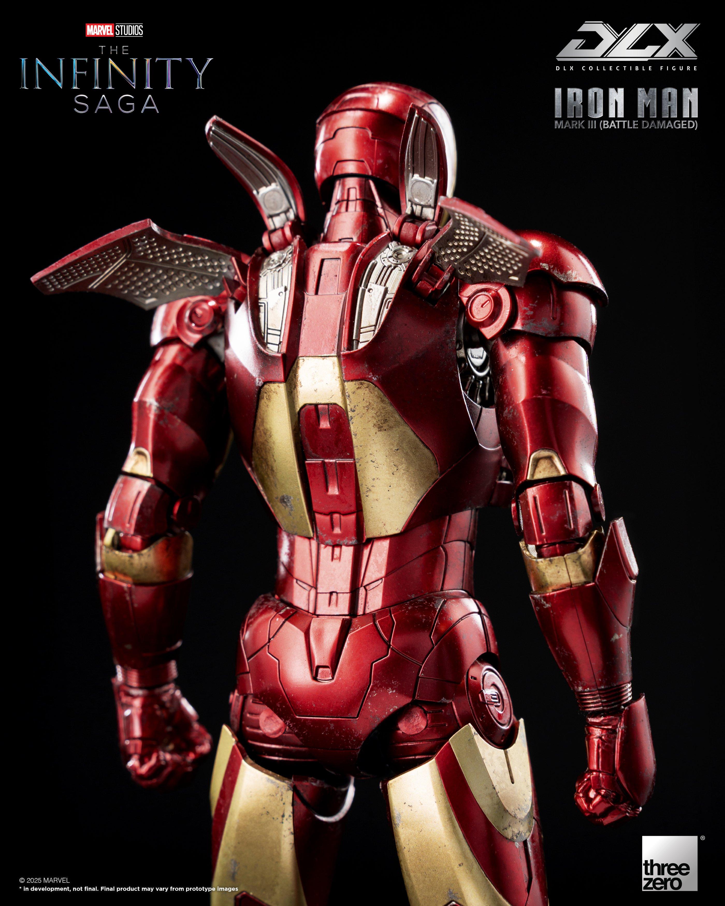 Marvel Studios Infinity Saga Deluxe Iron Man Mark 3 Battle Damage 6.9-In Action Figure