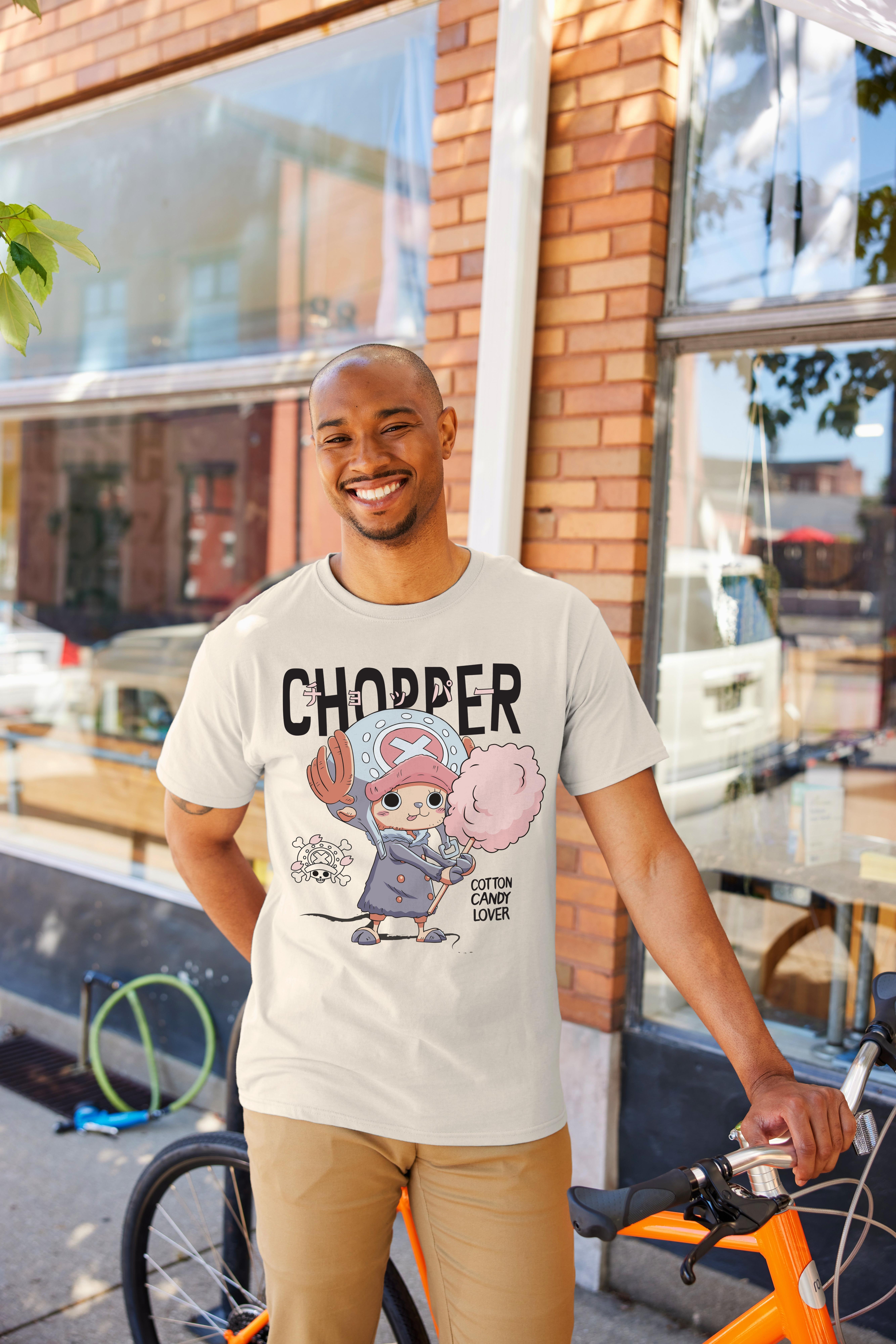 One Piece Cotton Candy Lover Chopper Unisex Short Sleeve Graphic T-Shirt