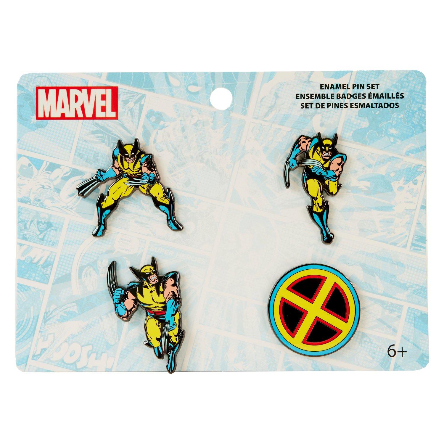 Loungefly Marvel Wolverine Pin Set 4-Pack | GameStop