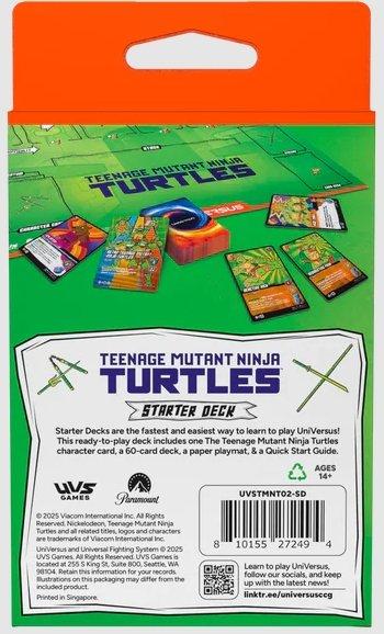 UniVersus Card Game: Teenage Mutant Ninja Turtles Starter Deck (TMNT)