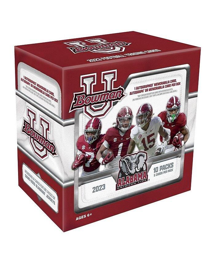 alabama crimson tide tackle box 2023 Bowman NCAA University Alabama Football Hobby Box