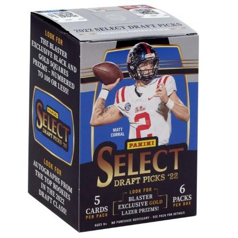2022 Panini NCAA Select Draft Picks Football Fanatics Blaster Box