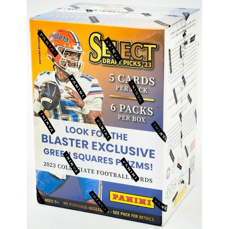 2023 Panini NCAA Select Draft Picks Football Green Lazer Box