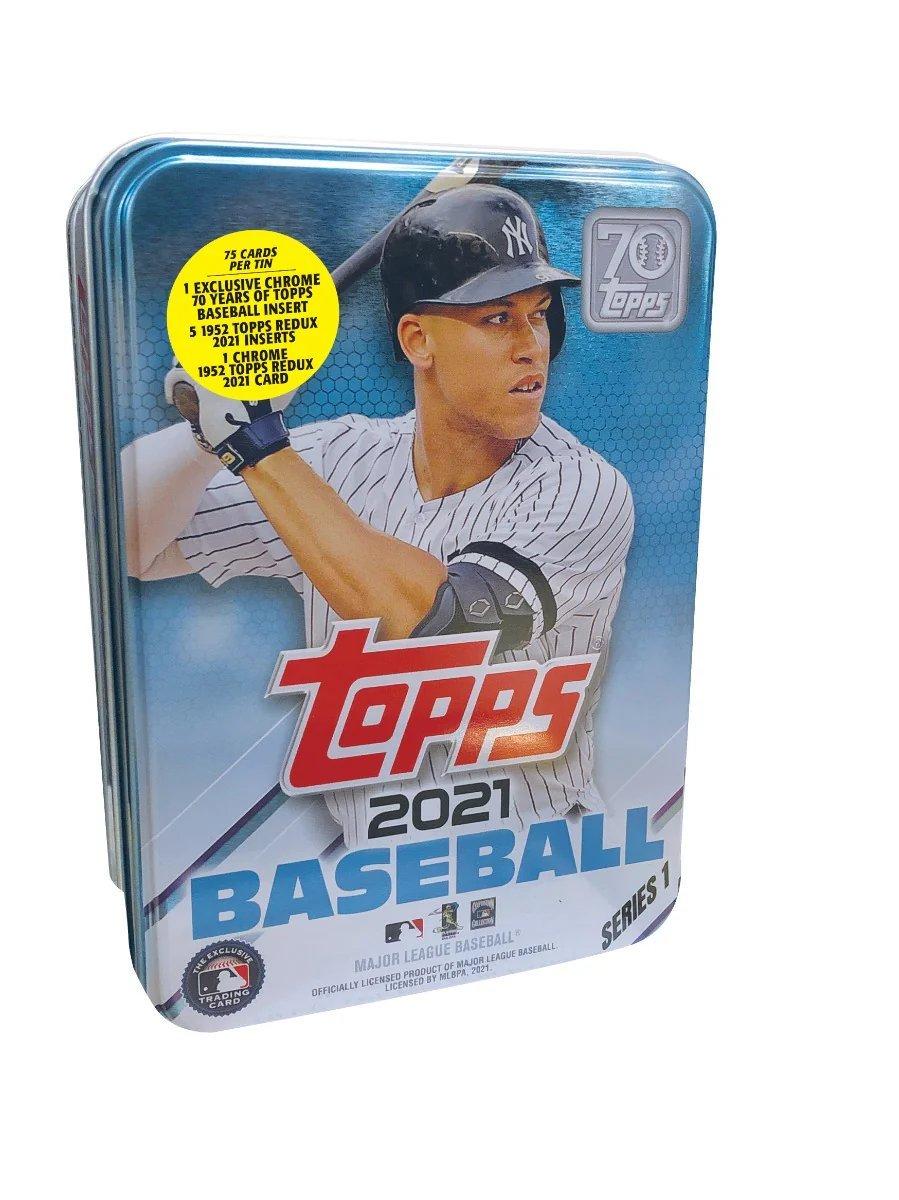 2021 Topps MLB Series 1 Baseball Trading Card Tin Set