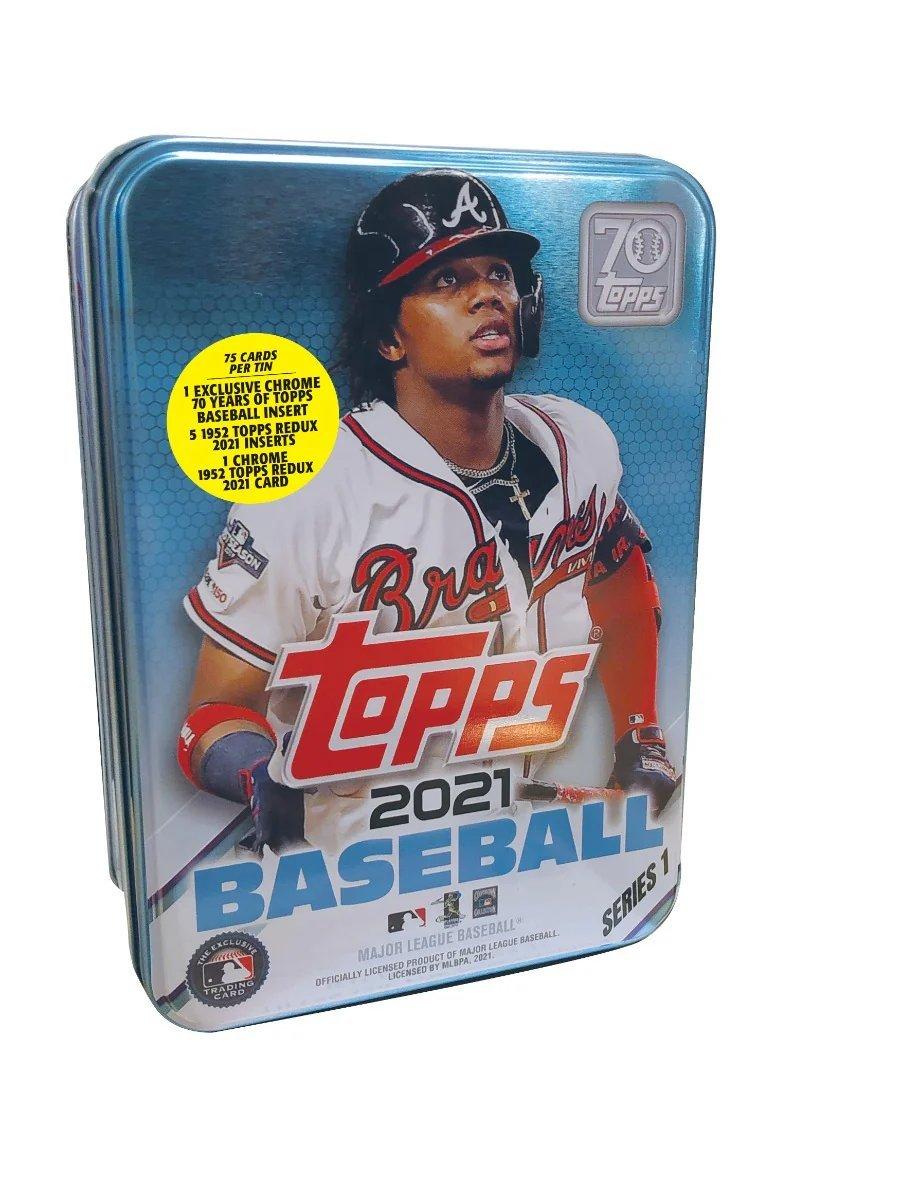 2021 Topps MLB Series 1 Baseball Trading Card Tin Set