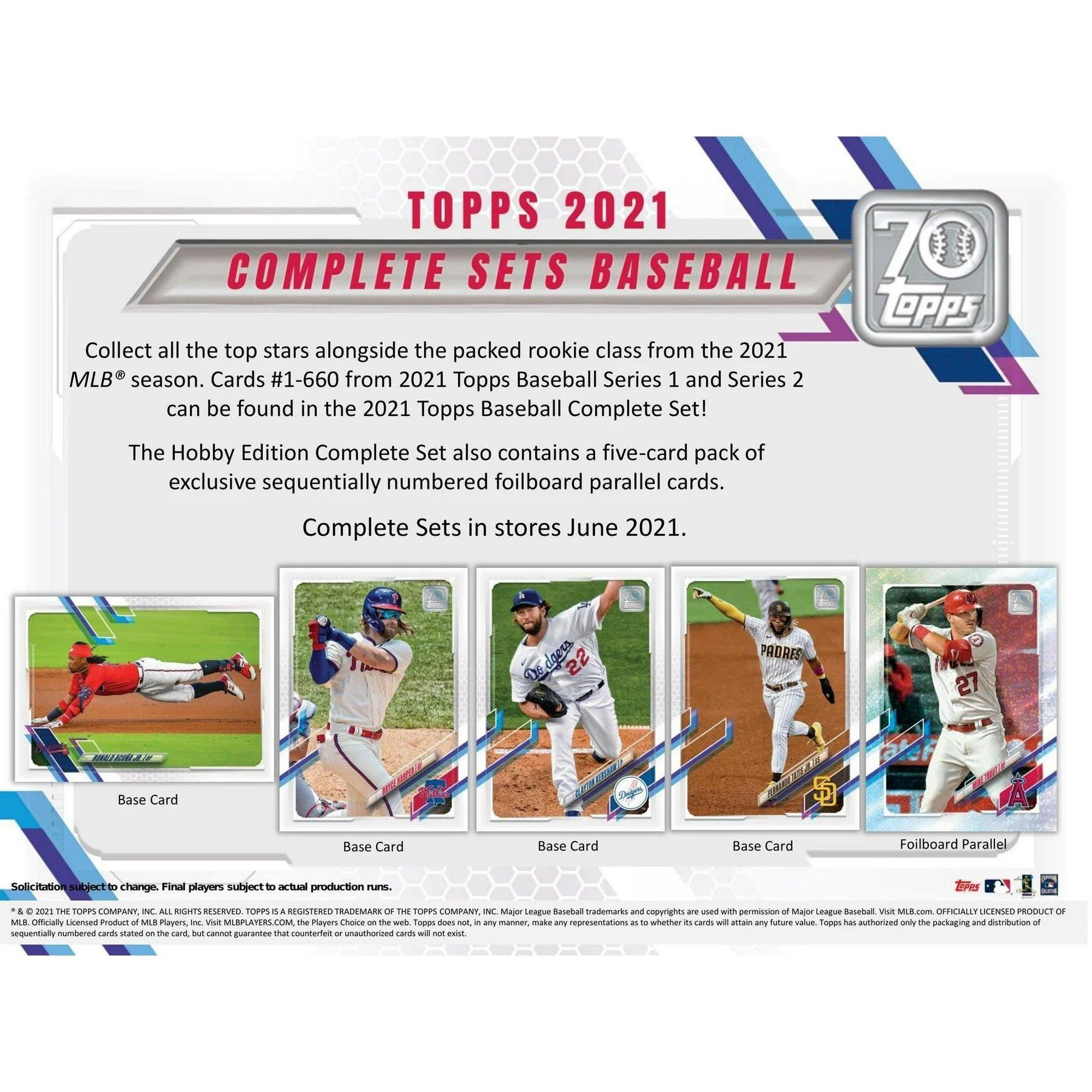 2021 Topps MLB Baseball Complete Factory Set