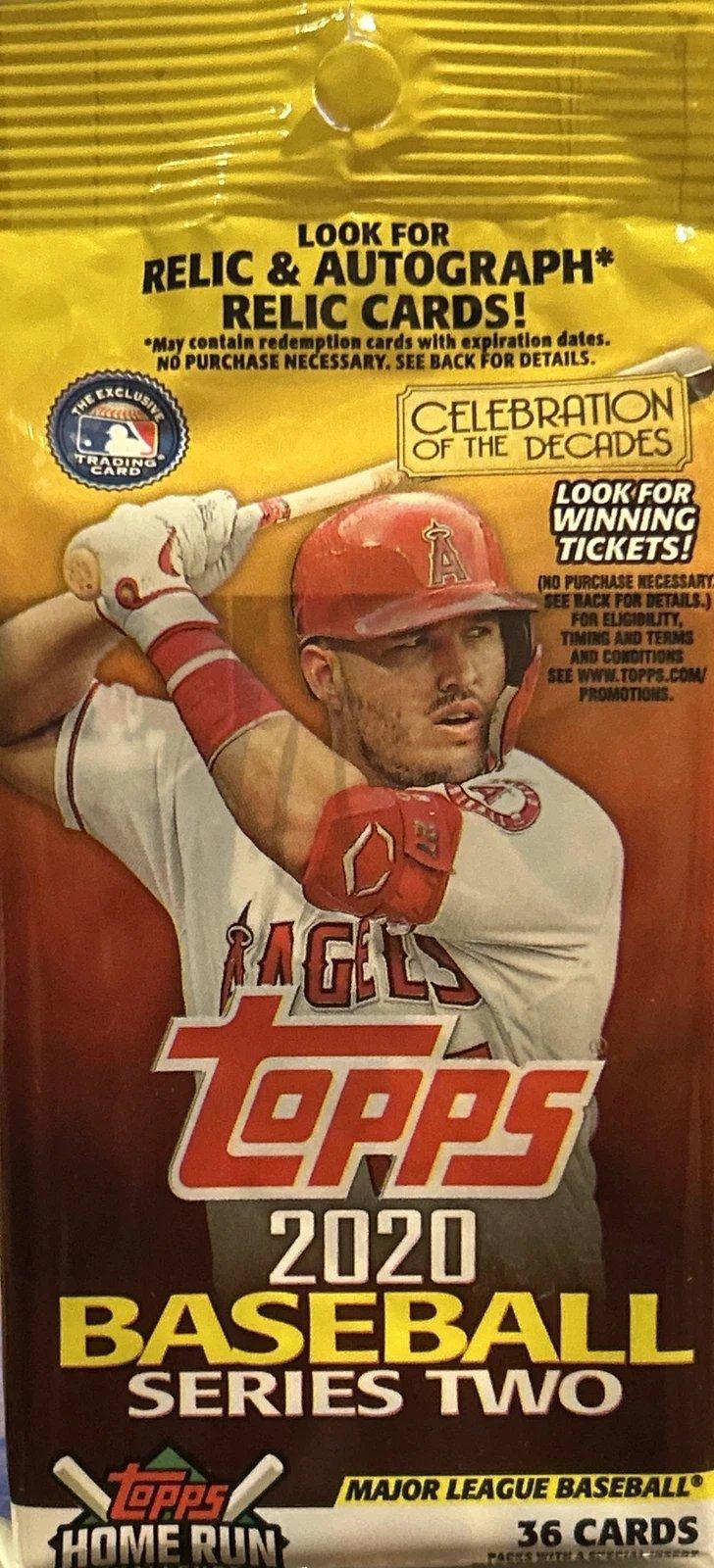 2020 Topps MLB Series 2 Baseball Fat Pack (34 Cards)
