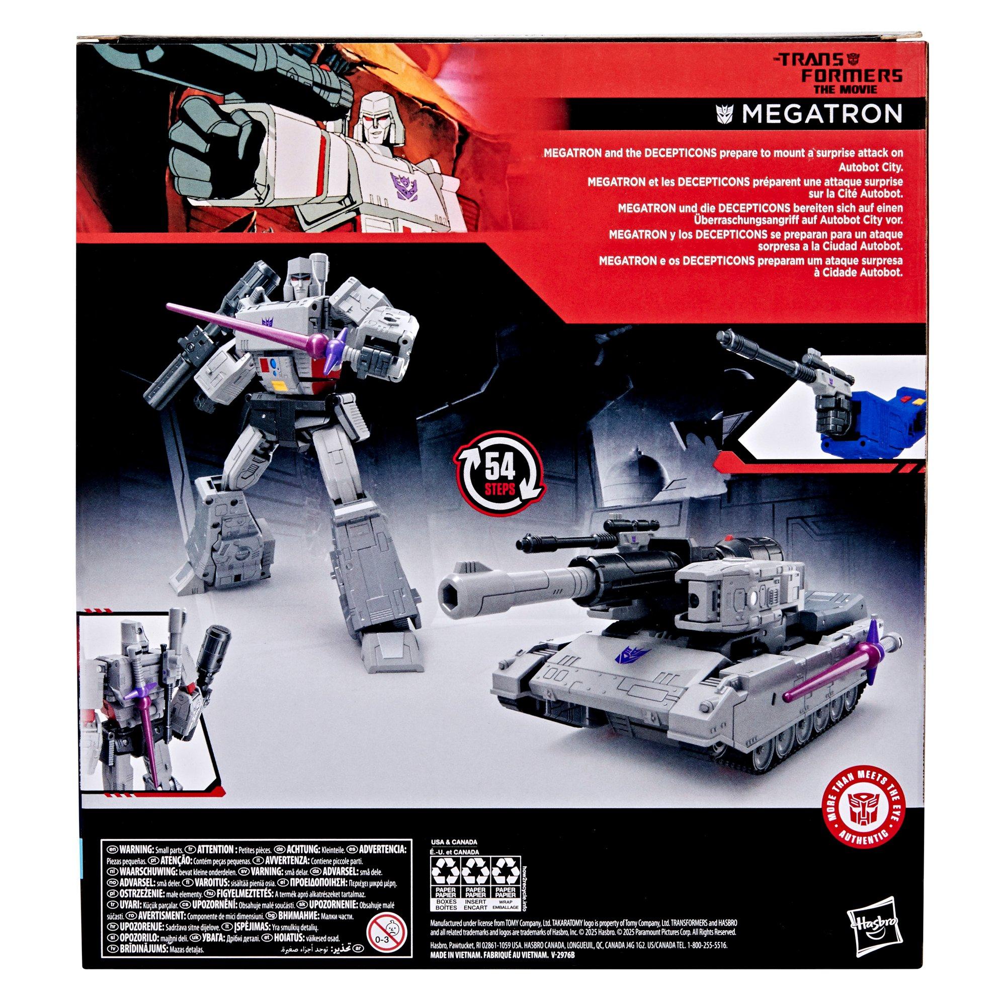 Hasbro Transformers Toys Studio Series Transformers: The Movie Megatron Leader Class 8.5-in Action Figure