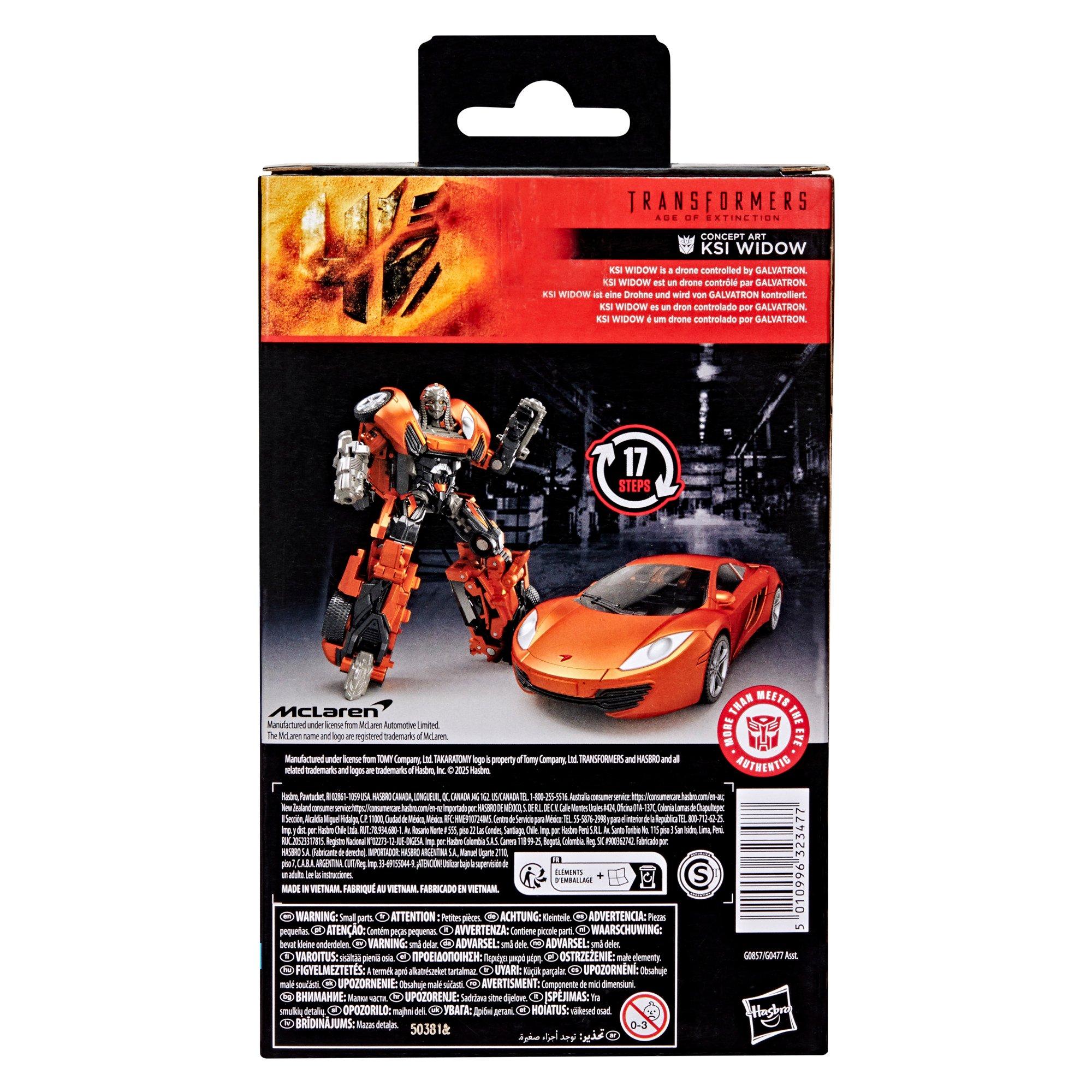 Hasbro Transformers Studio Series Transformers: Age of Extinction Deluxe Class Concept Art KSI Widow 4.5-in Action Figure