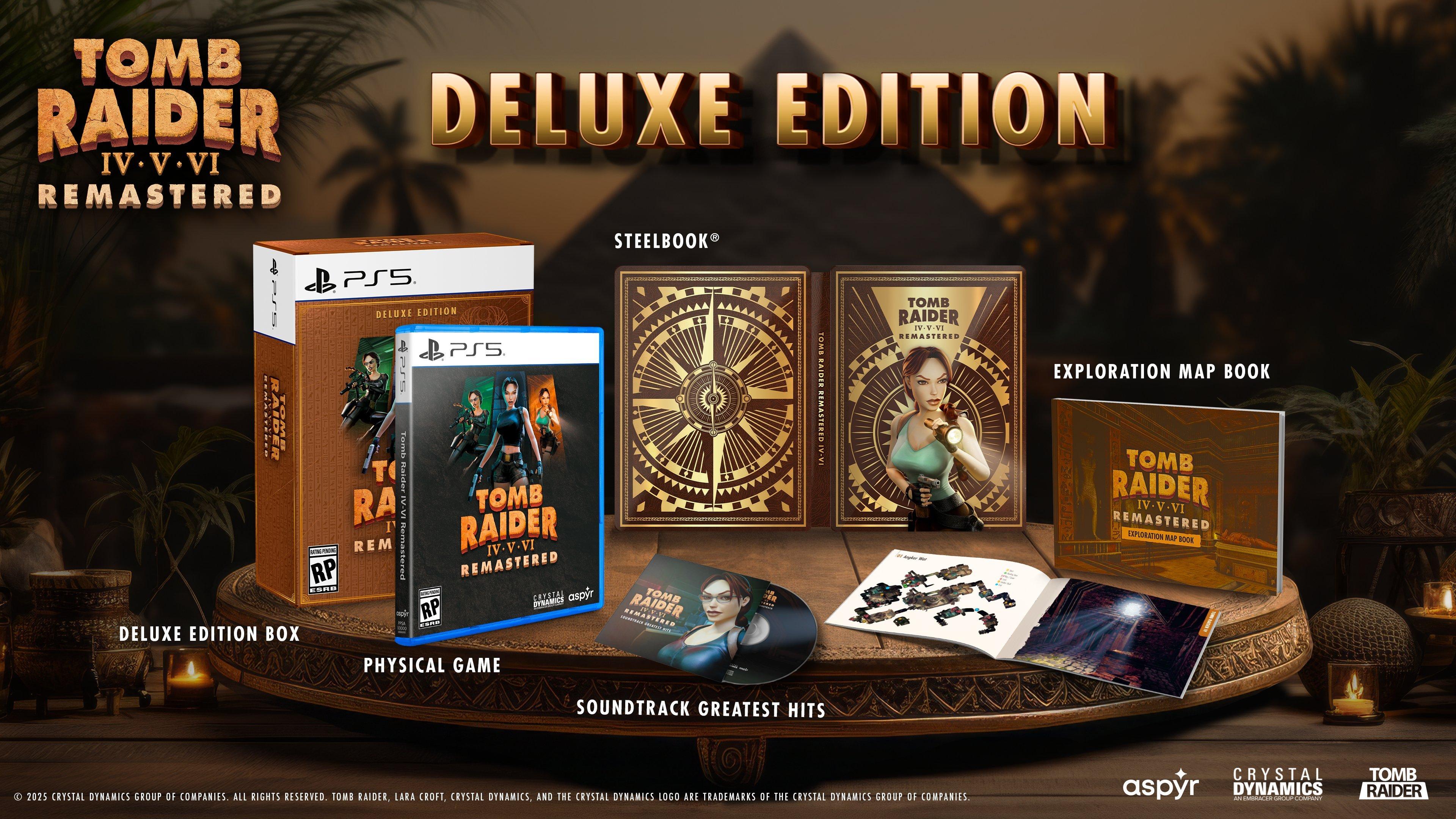 Tomb Raider IV-VI Remastered Starring Lara Croft Deluxe - PlayStation 5