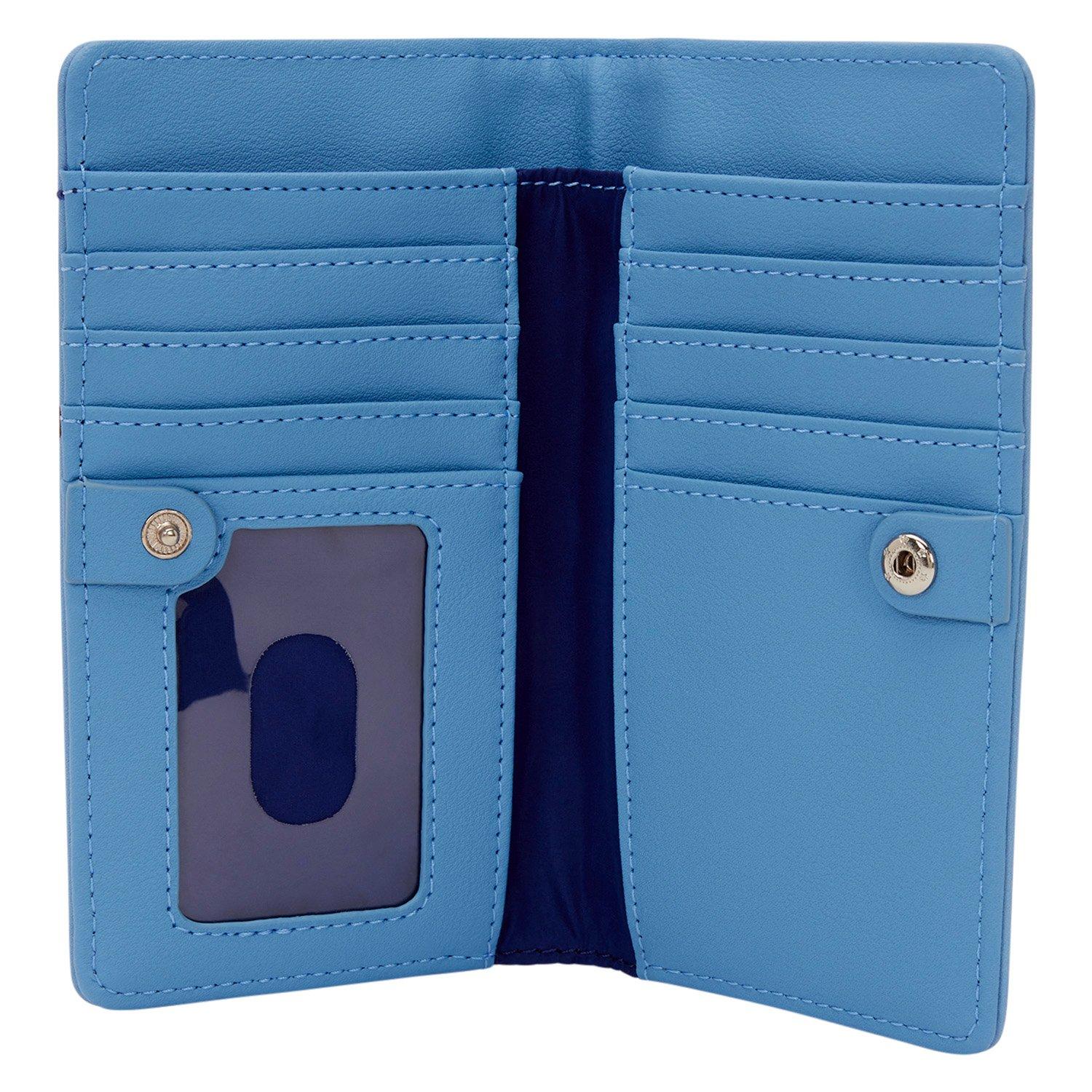 Loungefly Disney Lilo and Stitch Angel and Stitch Kisses Flap Wallet GameStop Exclusive