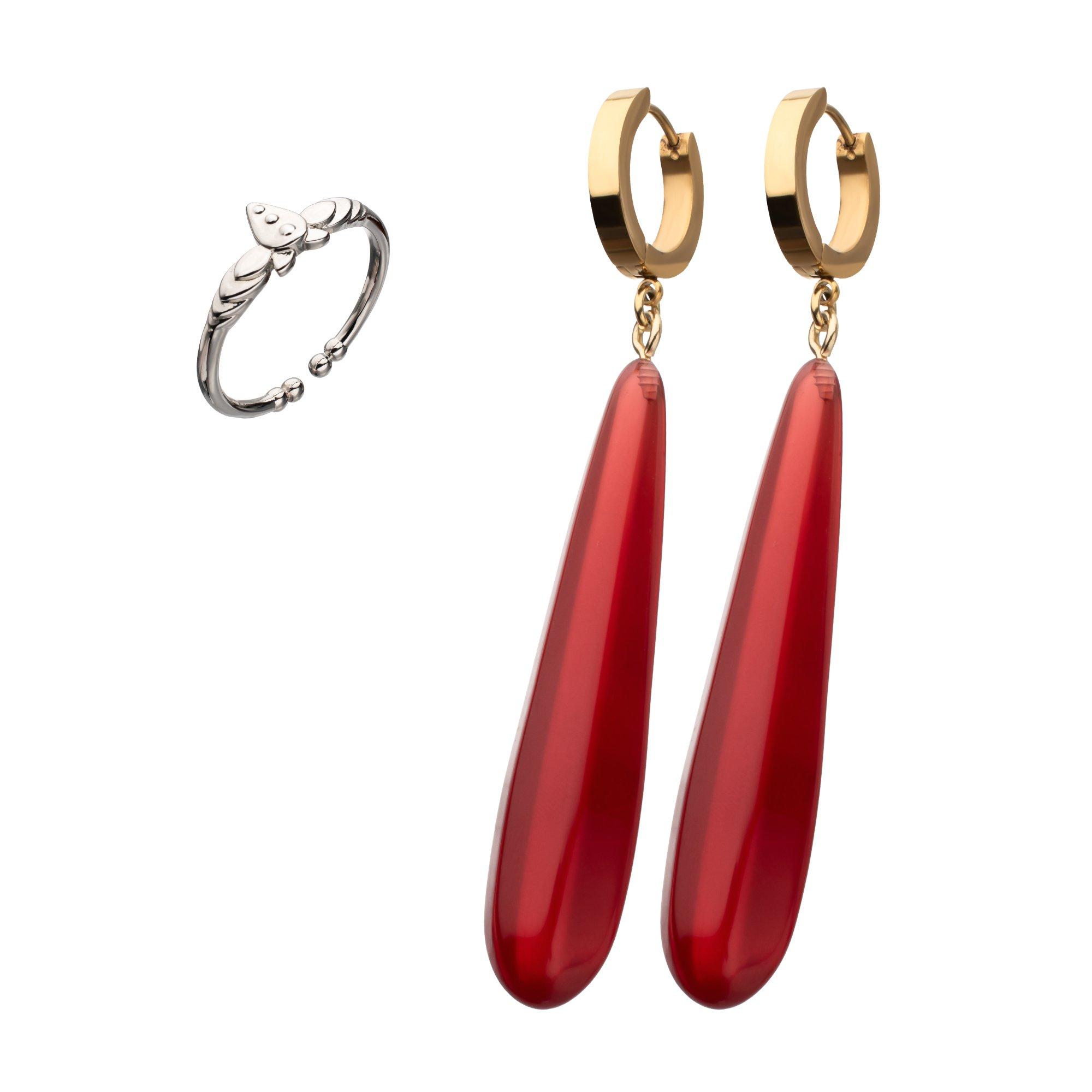 Frieren Beyond Journey’s End Frieren Earrings and Ring Set