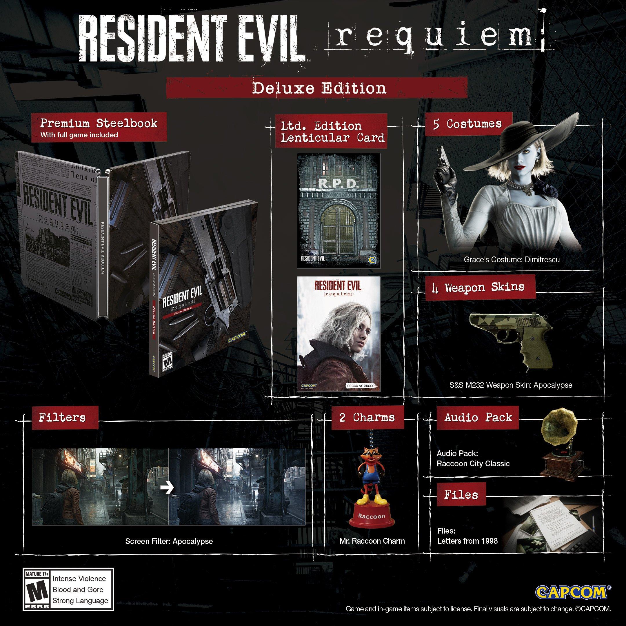 Resident Evil Requiem Deluxe Edition and Steelbook - PlayStation 5