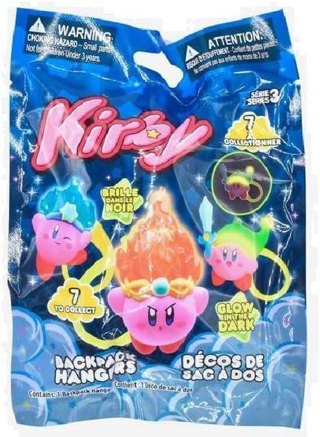 Just Toys Kirby Glow in the Dark Backpack Hangers Series 3 Blind