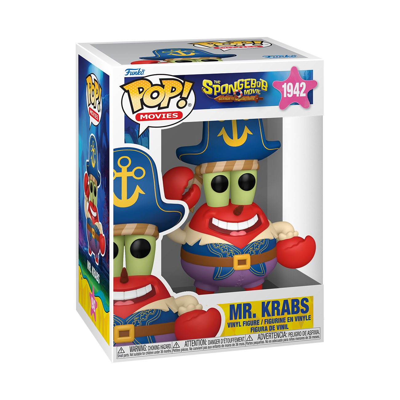 Funko POP! Movies: The SpongeBob SquarePants Movie Mr. Krabs 5-in Vinyl Figure