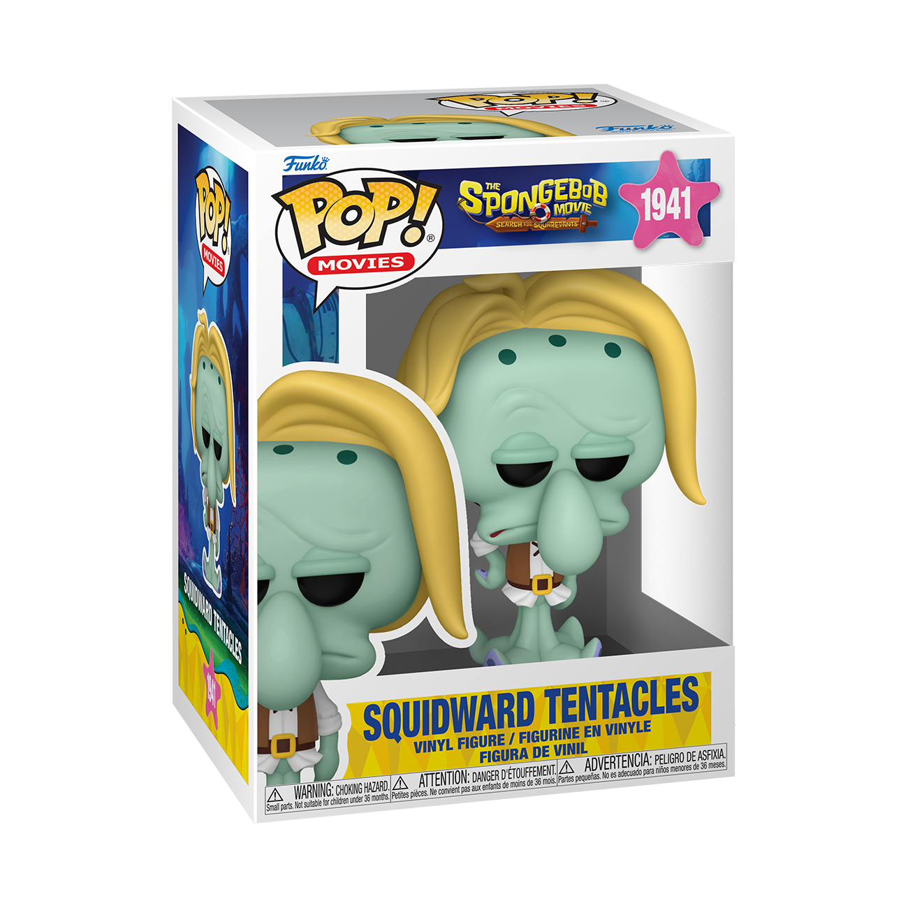 Funko POP! Movies: The SpongeBob SquarePants Movie Squidward Tentacles 4.5-in Vinyl Figure