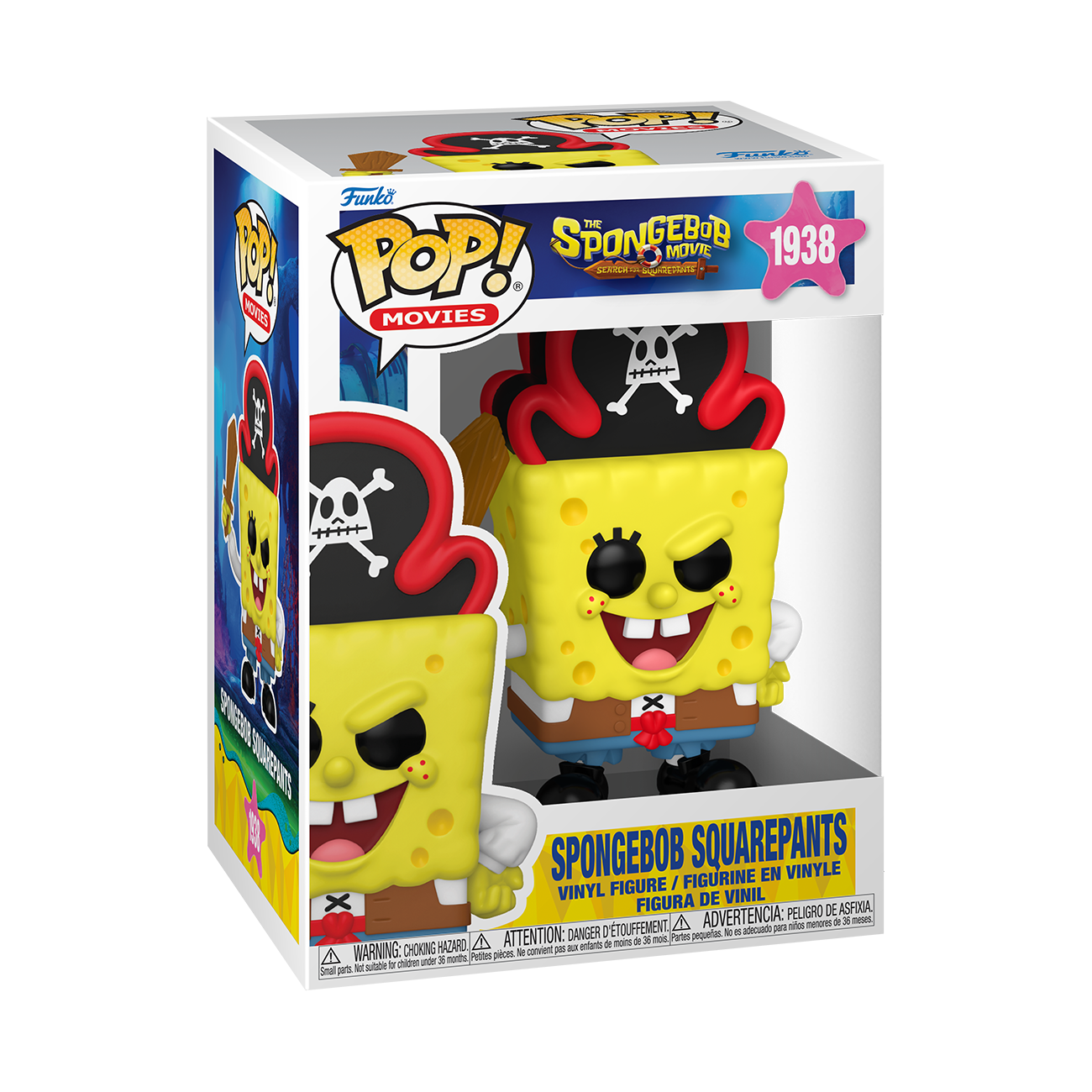 Funko POP! Movies: The SpongeBob SquarePants Movie SpongeBob SquarePants 5.2-in Vinyl Figure