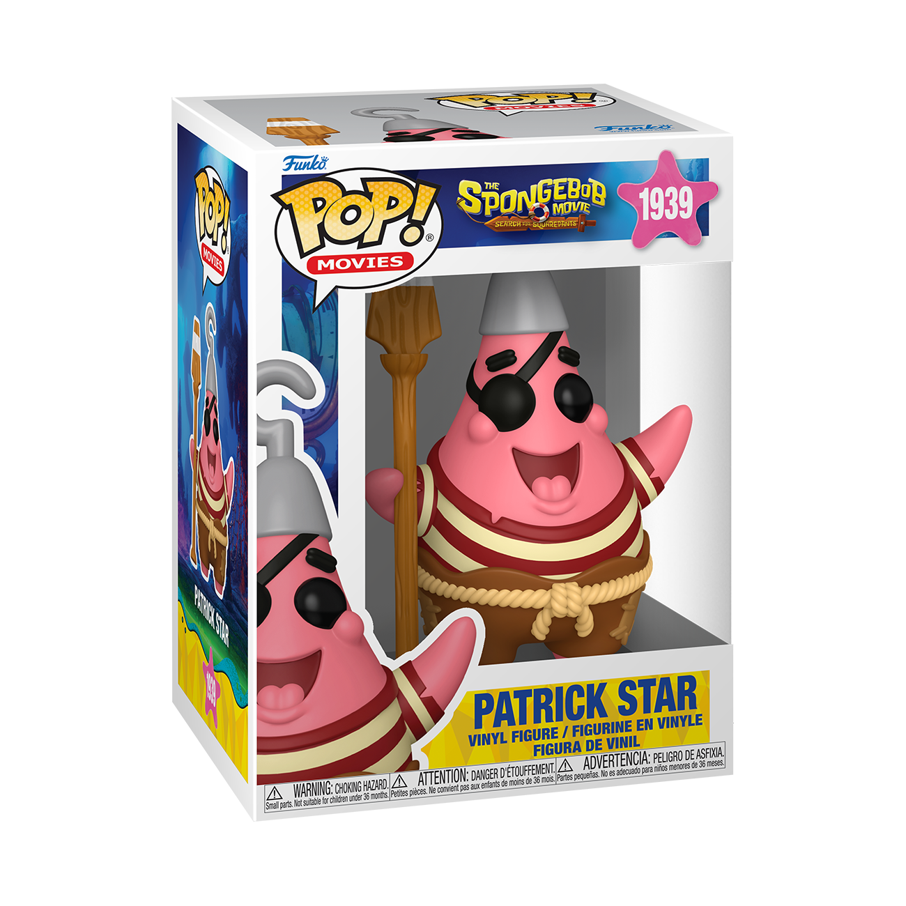 Funko POP! Movies: The SpongeBob SquarePants Movie Patrick Star 5.6-in Vinyl Figure