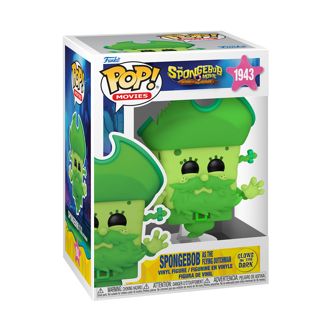 Funko POP! Movies: The SpongeBob SquarePants Movie 5.5-in Glow-in-the-Dark Vinyl Figure