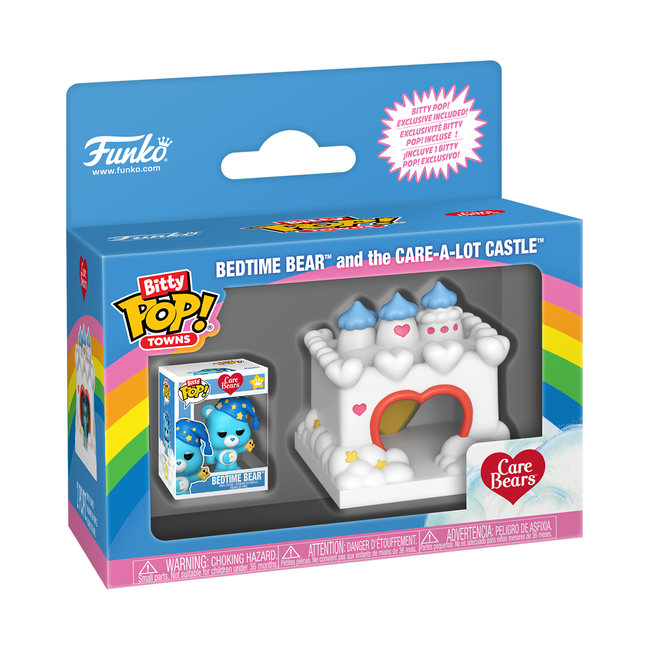 Funko Bitty POP! Town: Care Bears Care-a-Lot Castle Vinyl Figure Set
