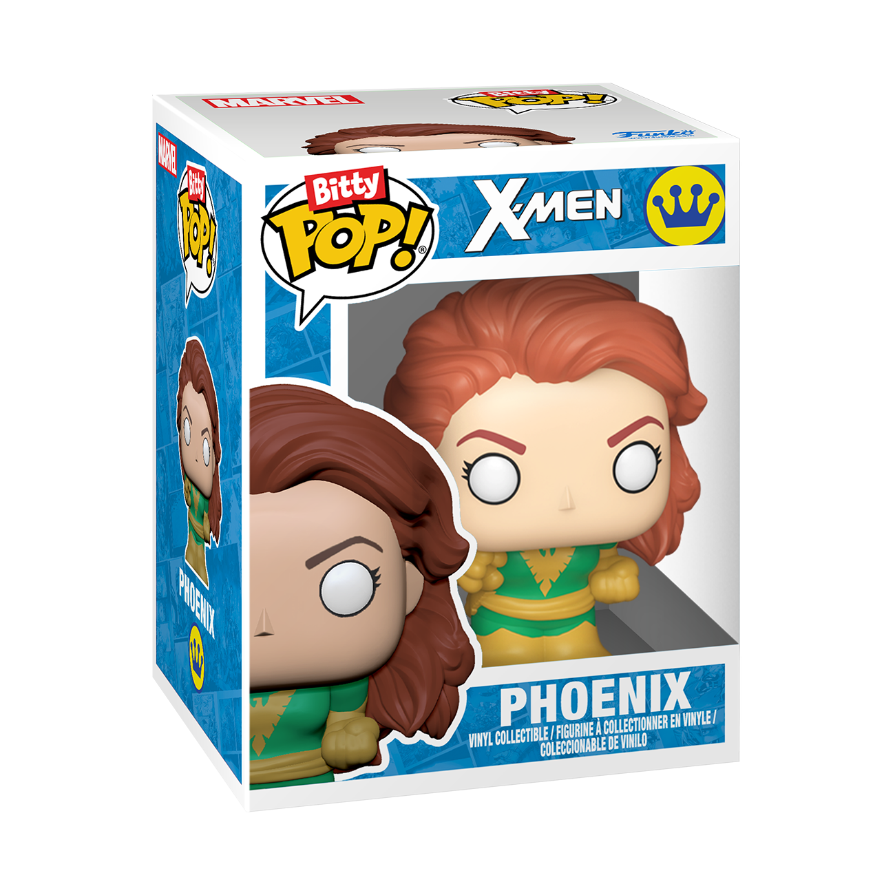Funko Bitty POP!: Marvel X-Men 0.9-in Vinyl Figure Set 4-Pack (Phoenix, Angel, Iceman, and Cyclops)