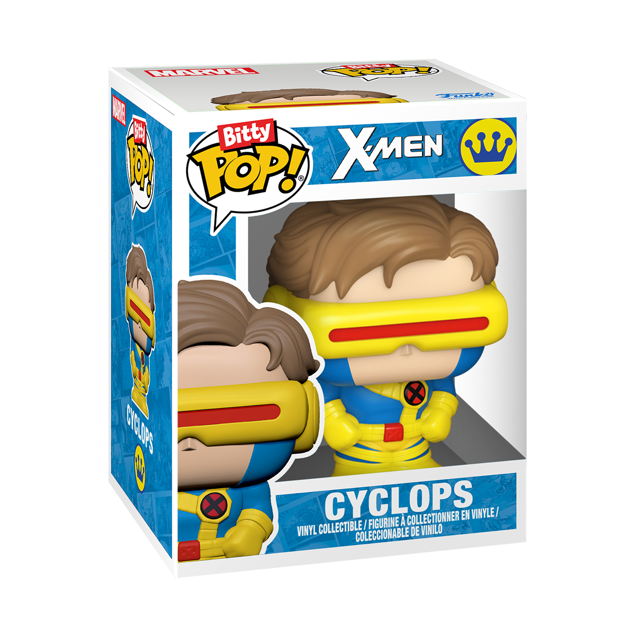 Funko Bitty POP!: Marvel X-Men 0.9-in Vinyl Figure Set 4-Pack (Phoenix, Angel, Iceman, and Cyclops)