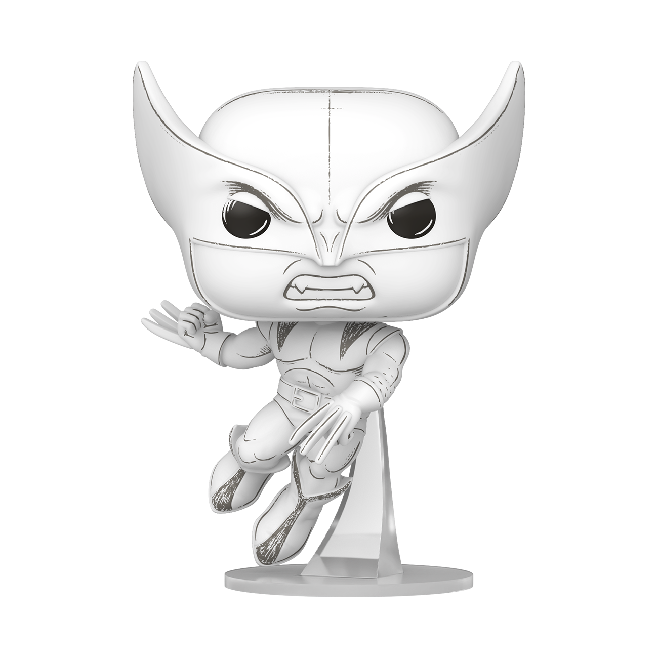 Funko POP! Marvel: Sketched Wolverine 4.3-in Vinyl Bobblehead Figure