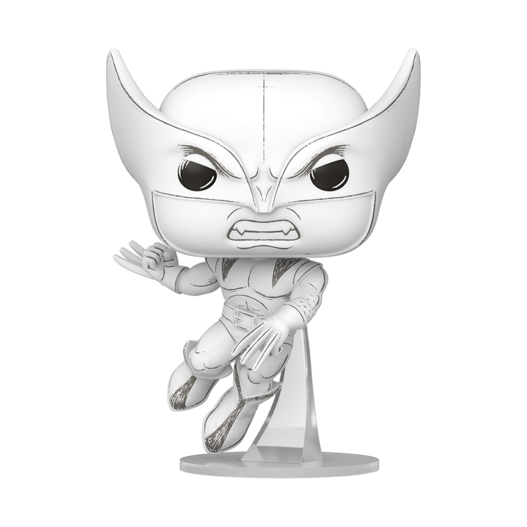 Funko POP! Marvel: Sketched Wolverine 4.3-in Vinyl Bobblehead