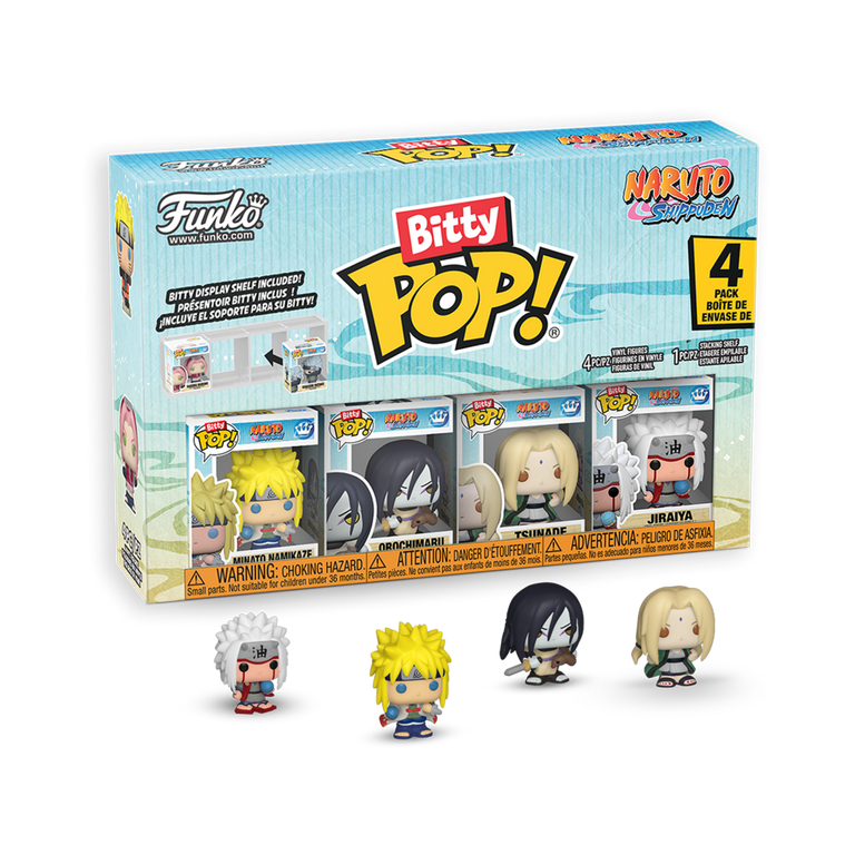 Funko Bitty POP!: Naruto: Shippuden 0.9-in Vinyl Figure Set 4-Pack