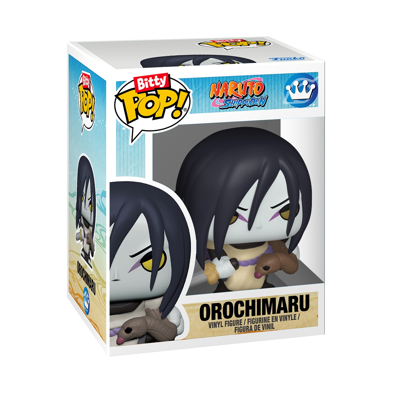 Funko Bitty POP!: Naruto: Shippuden 0.9-in Vinyl Figure Set 4-Pack (Tsunade, Minato Namikaze, Orochimaru, and Jiraiya)