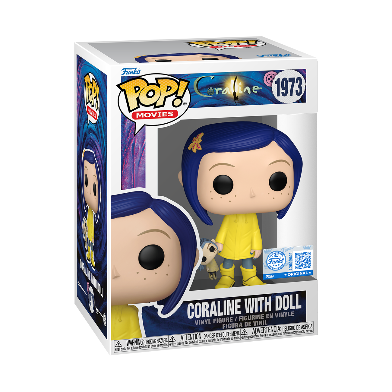 Funko POP! Movies: Coraline - Coraline with Doll 3.8-in Vinyl Figure