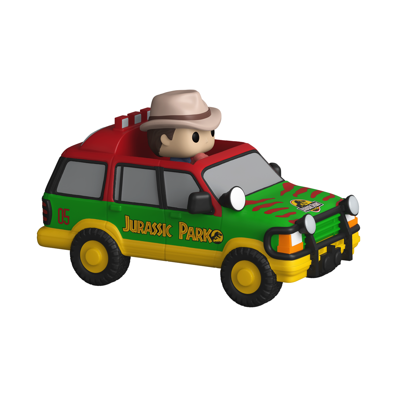 Funko Bitty POP Ride: Jurassic Park Ride Dr.Alan Grant and Jurassic SUV Vinyl Figure Set
