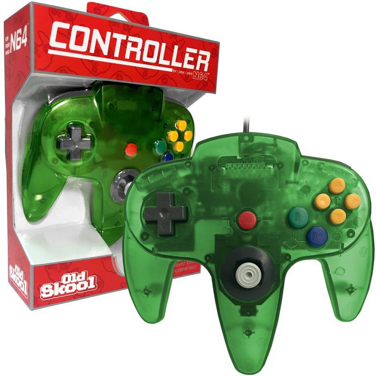Old Skool Wired Controller for Nintendo 64 - Jungle Green