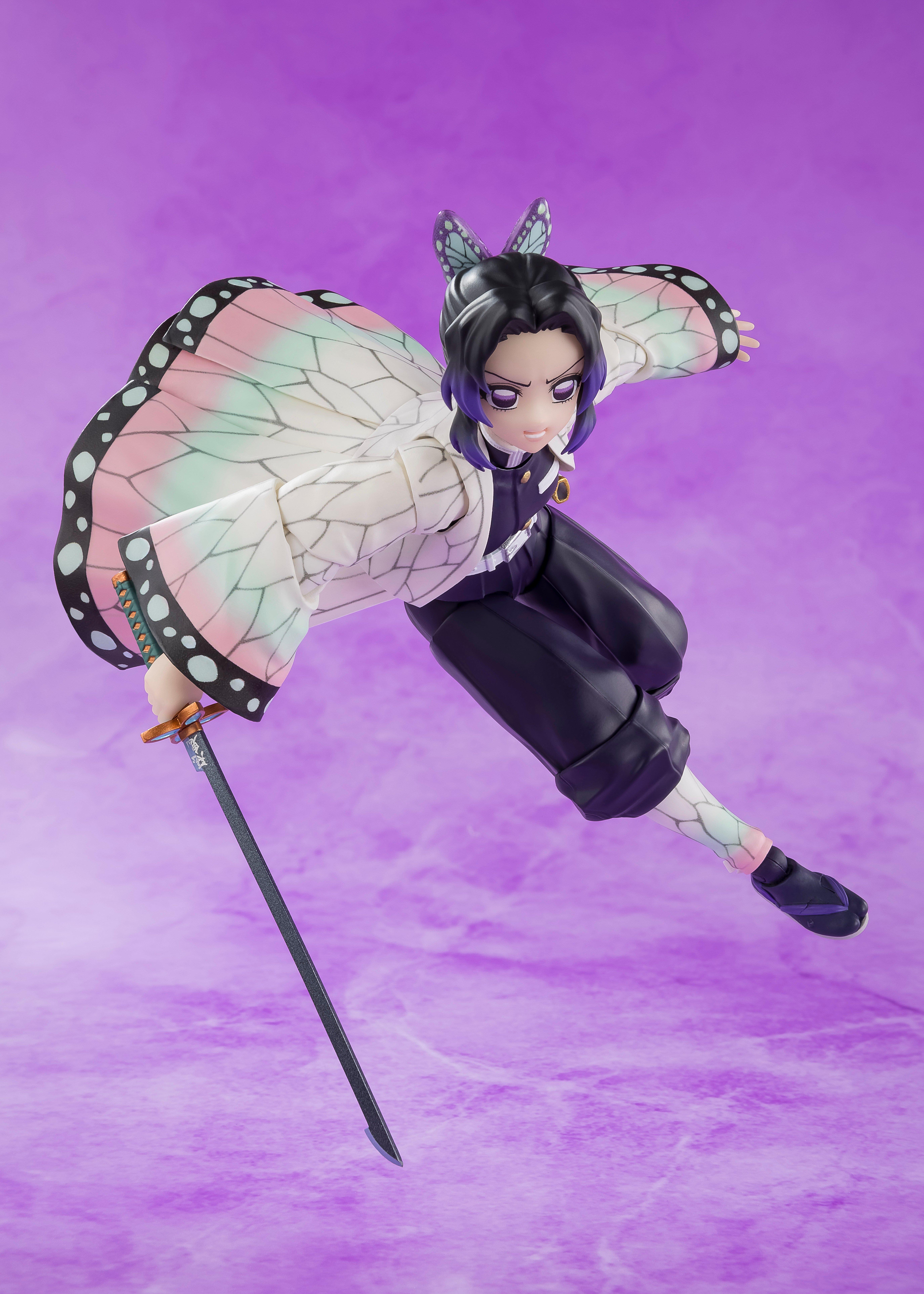 Bandai Demon Slayer: Kimetsu no Yaiba Tamashii Nations S.H.Figuarts Shinobu Kocho 7.1-in Figure
