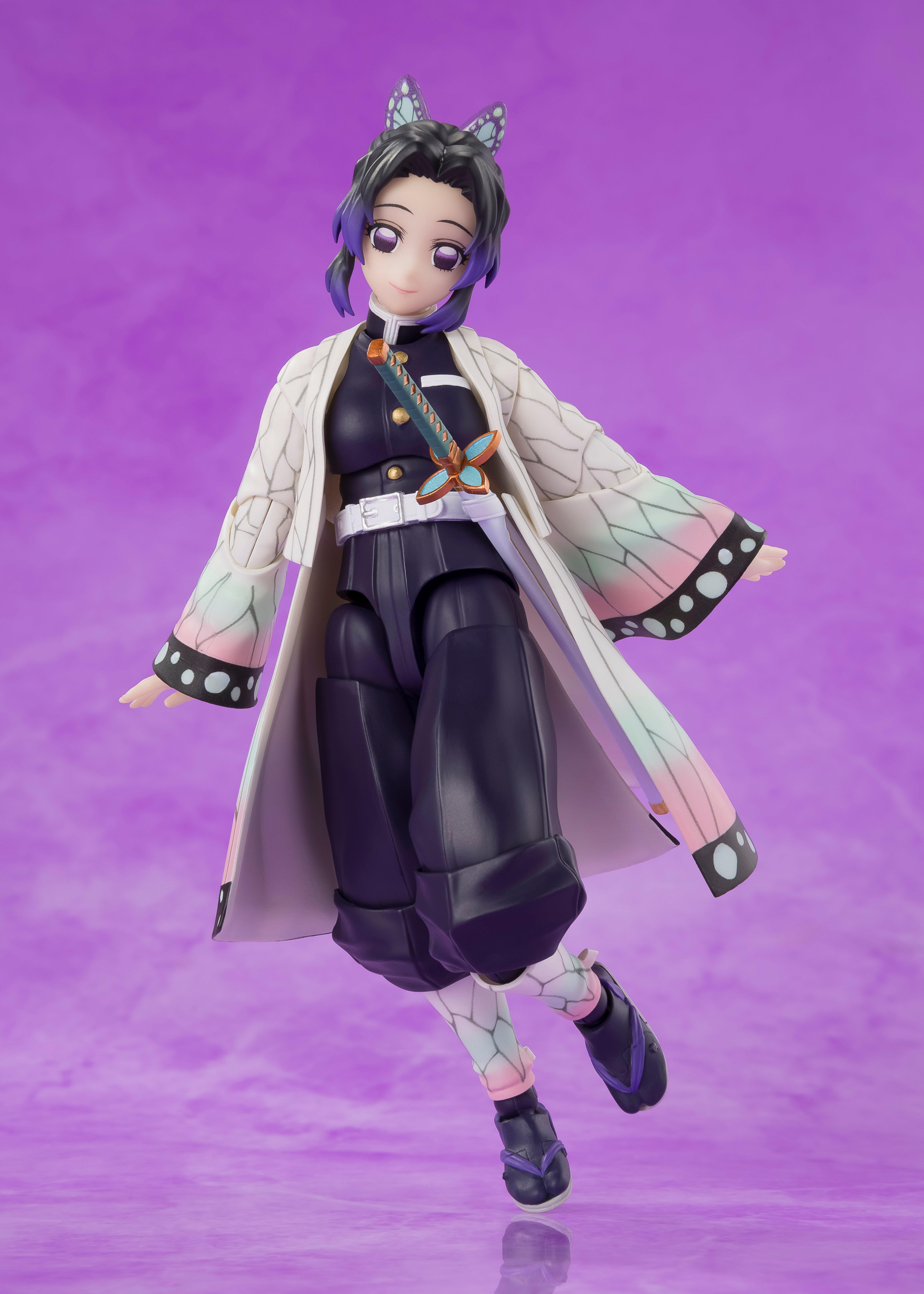 Bandai Demon Slayer: Kimetsu no Yaiba Tamashii Nations S.H.Figuarts Shinobu Kocho 7.1-in Figure