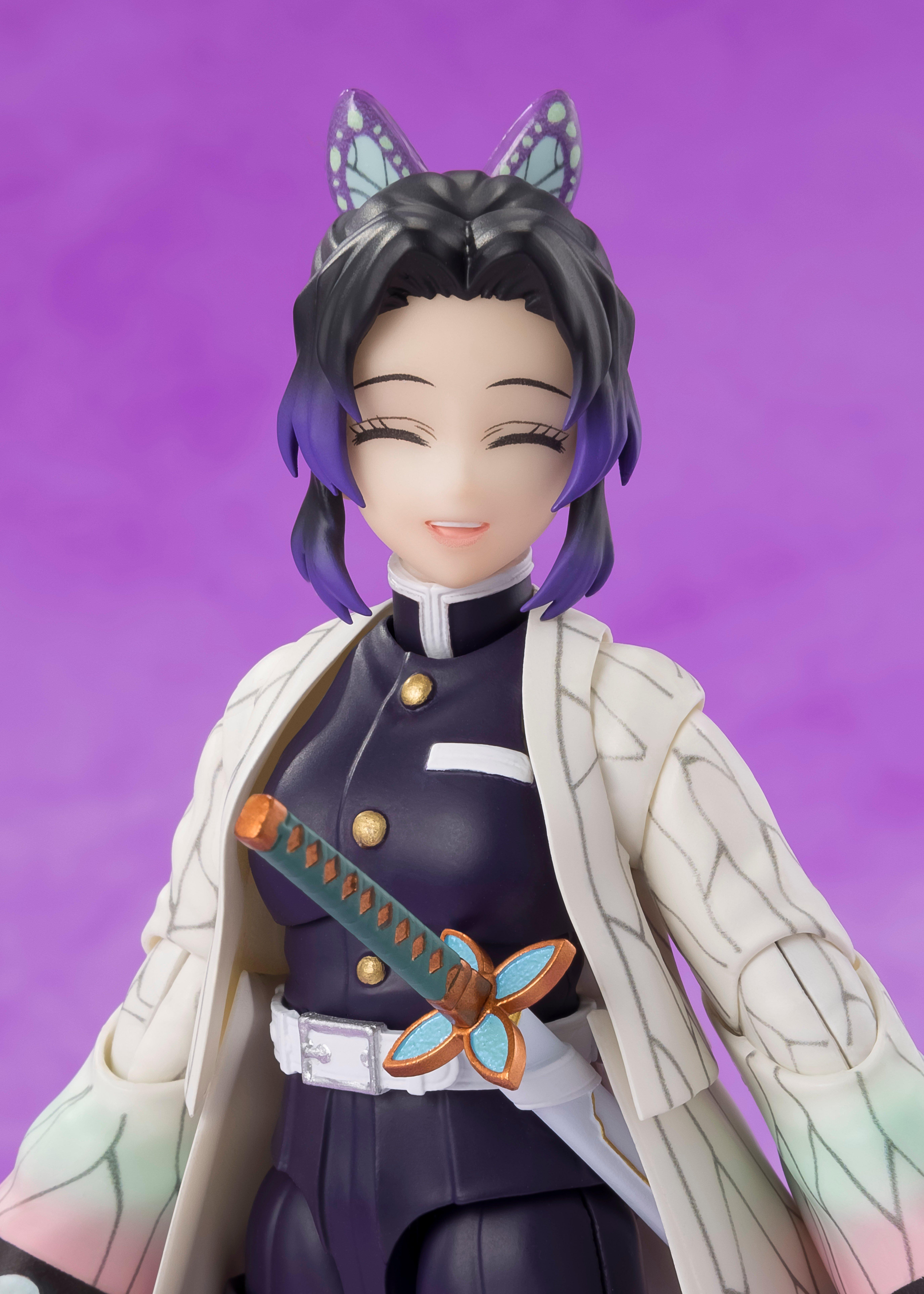 Bandai Demon Slayer: Kimetsu no Yaiba Tamashii Nations S.H.Figuarts Shinobu Kocho 7.1-in Figure