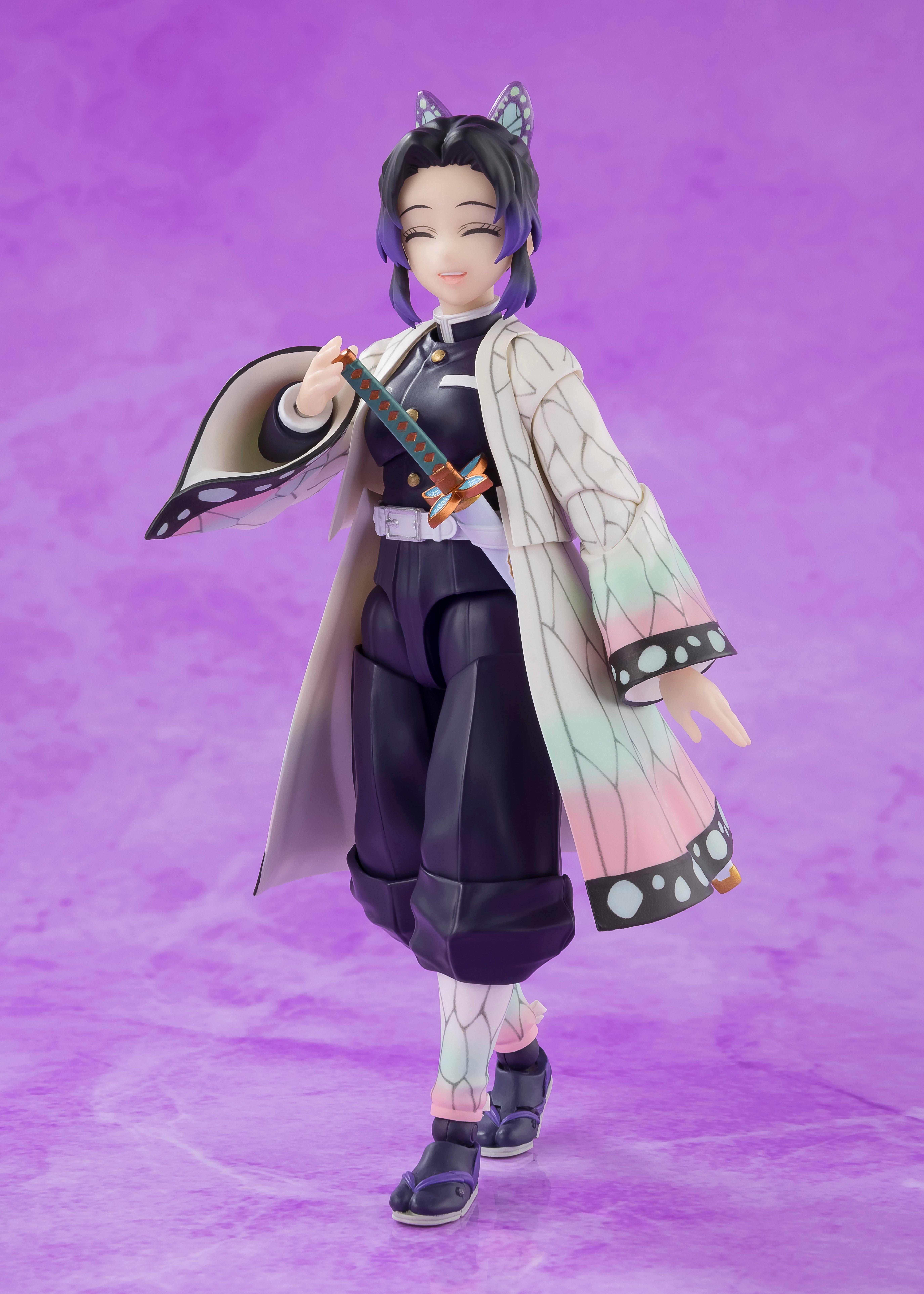 Bandai Demon Slayer: Kimetsu no Yaiba Tamashii Nations S.H.Figuarts Shinobu Kocho 7.1-in Figure