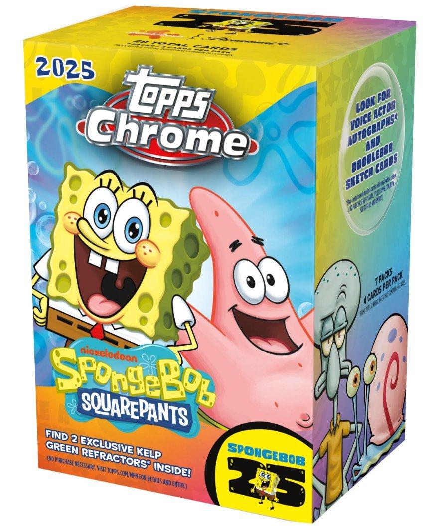 Topps Chrome SpongeBobトレーディングカード 12枚セット 2025 Topps Chrome Spongebob Squarepants 25th Anniversary