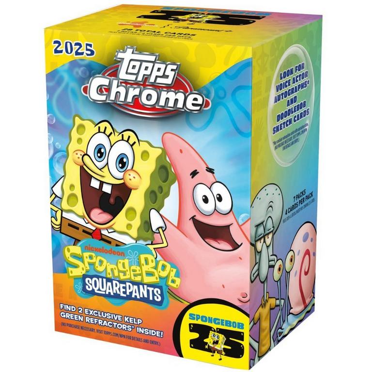 2025 Topps Chrome SpongeBob SquarePants 25th Anniversary Value Box
