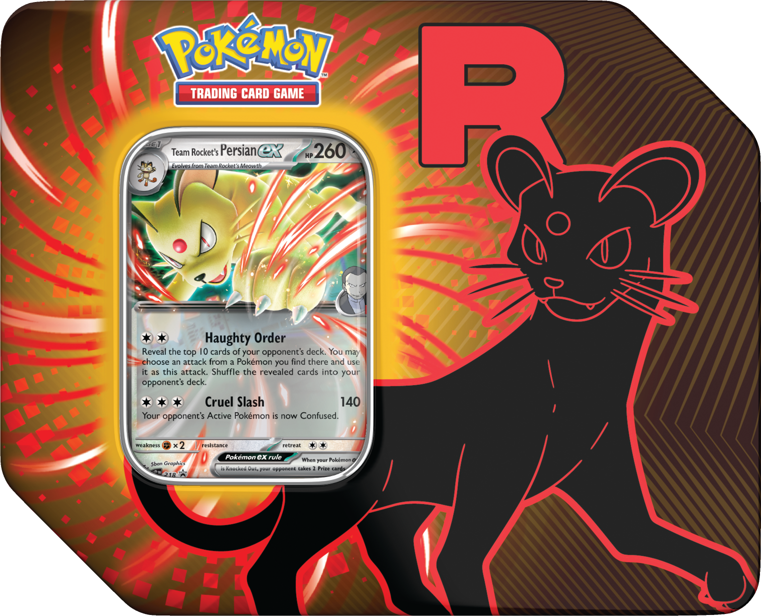 Pokemon Trading Card Game: Team Rocket Tin (Styles May Vary)