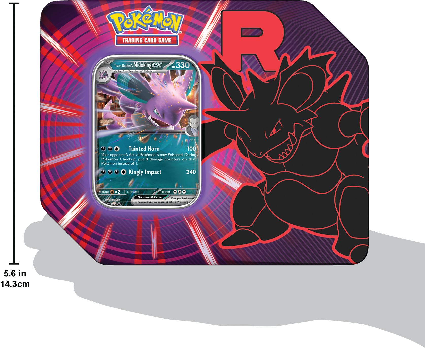 Pokemon Trading Card Game: Team Rocket Tin (Styles May Vary)