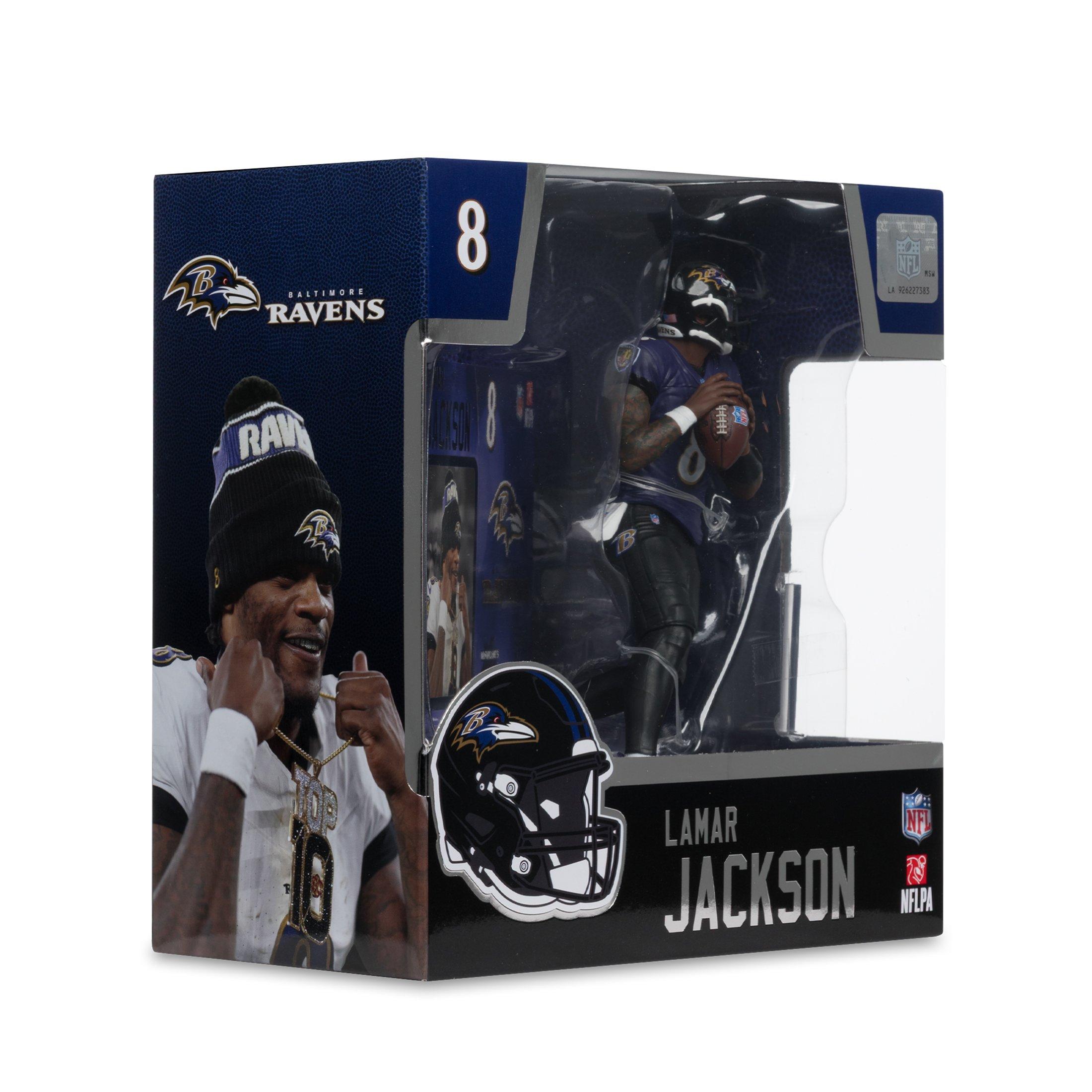 McFarlane Toys SportsPicks NFL Series Baltimore Ravens Lamar Jackson (Alternate Jersey) 7-in Figure