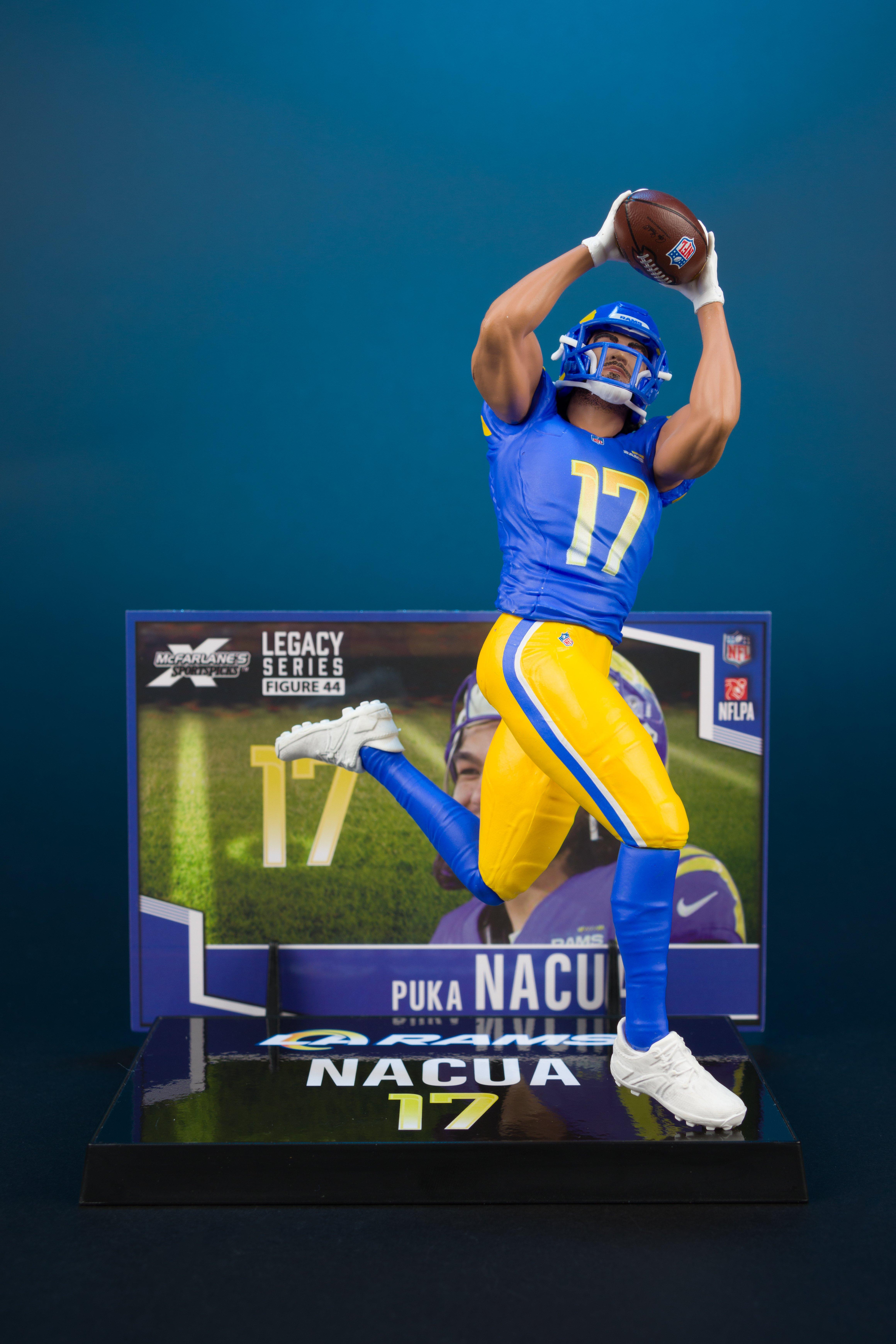 McFarlane Toys SportsPicks NFL Series Los Angeles Rams Puka Nacua 7-in Figure