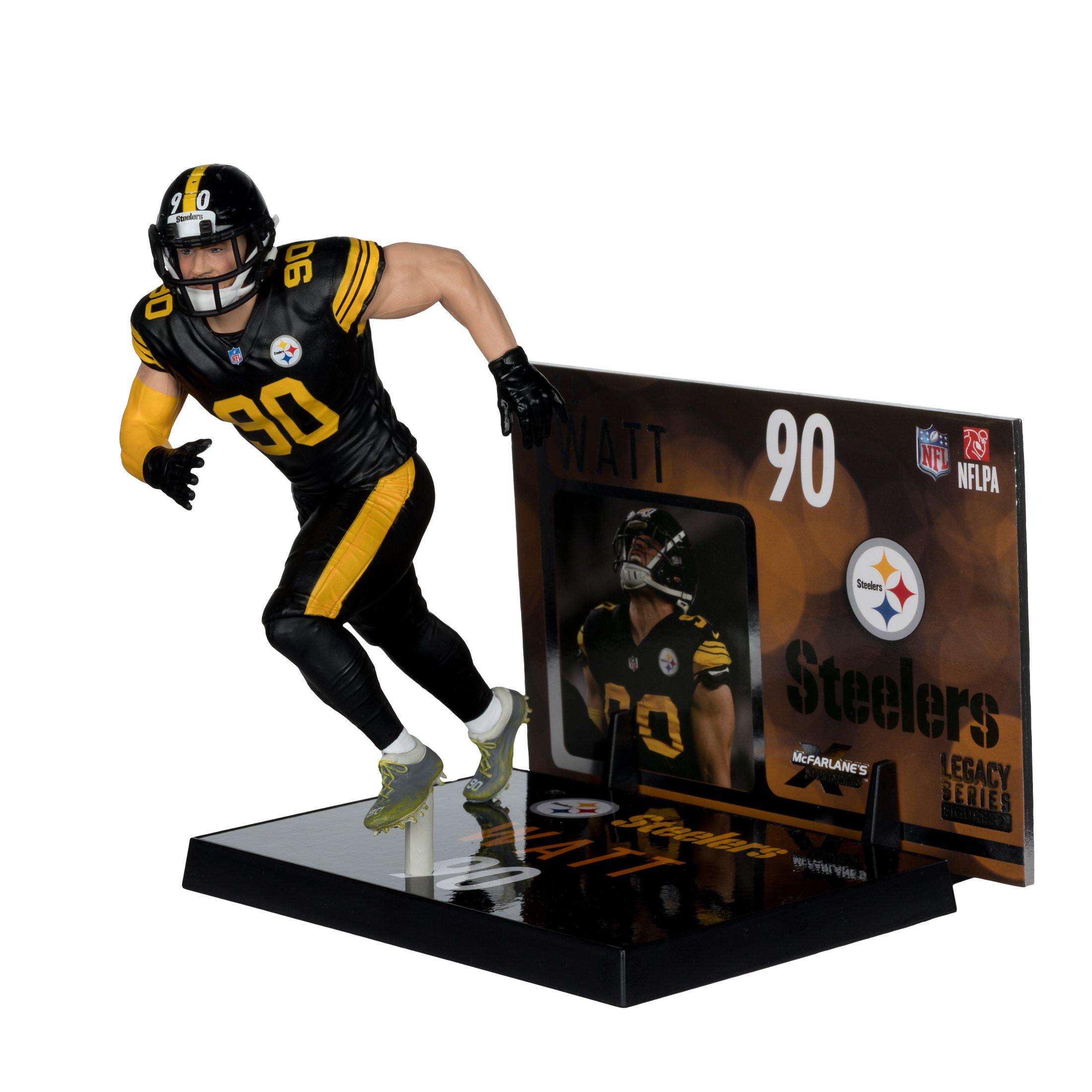 McFarlane Toys SportsPicks NFL Series Pittsburgh Steelers T.J. Watt 7-in Figure